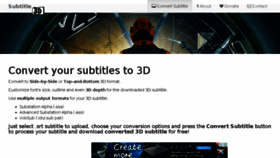 What Subtitle3d.com website looked like in 2015 (8 years ago)