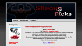 What Strongpicks.com website looked like in 2015 (8 years ago)