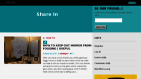 What Sharein.org website looked like in 2015 (9 years ago)