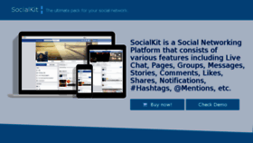 What Socialkit.net website looked like in 2015 (8 years ago)
