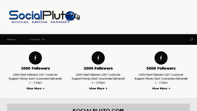 What Socialpluto.com website looked like in 2015 (8 years ago)