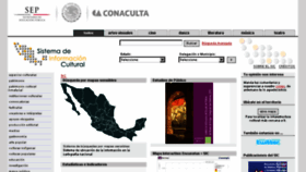 What Sic.conaculta.gob.mx website looked like in 2015 (8 years ago)