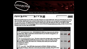 What Simracinglinks.com website looked like in 2015 (8 years ago)