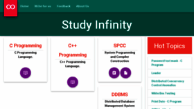 What Studyinfinity.com website looked like in 2015 (8 years ago)
