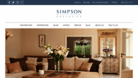 What Simpsonexclusive.com website looked like in 2015 (8 years ago)