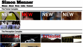 What Simonmenner.com website looked like in 2015 (8 years ago)