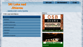 What Skiluka.cz website looked like in 2015 (8 years ago)