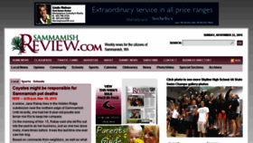 What Sammamishreview.com website looked like in 2015 (8 years ago)