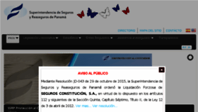 What Superseguros.gob.pa website looked like in 2015 (8 years ago)