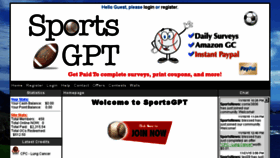 What Sportsgpt.com website looked like in 2015 (8 years ago)