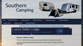 What Southerncamping.co.za website looked like in 2015 (8 years ago)