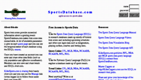 What Sdql2.sportsdatabase.com website looked like in 2015 (8 years ago)