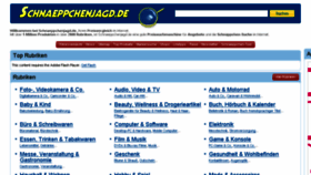 What Schnaeppchenjagd.de website looked like in 2015 (8 years ago)