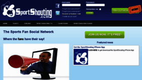 What Sportshouting.com website looked like in 2015 (8 years ago)