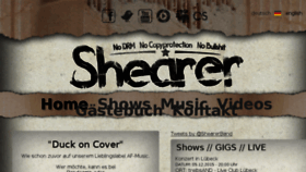 What Shearer.de website looked like in 2015 (8 years ago)