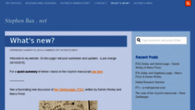 What Stephenbax.net website looked like in 2015 (8 years ago)