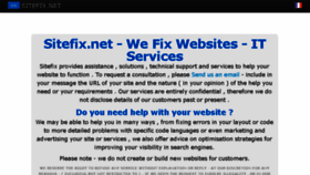 What Sitefix.net website looked like in 2015 (8 years ago)