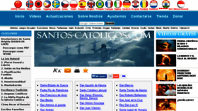 What Santos-catolicos.com website looked like in 2015 (8 years ago)