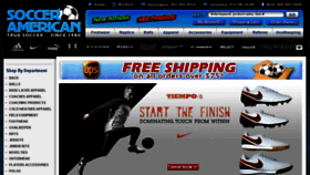 What Socceramerican.com website looked like in 2015 (8 years ago)
