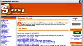 What Satmag.fr website looked like in 2015 (8 years ago)