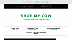 What Shoemycow.com website looked like in 2015 (8 years ago)