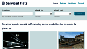 What Servicedflats.co.uk website looked like in 2015 (8 years ago)