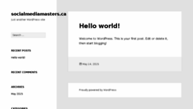 What Socialmediamasters.ca website looked like in 2015 (8 years ago)