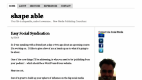 What Shapeable.com website looked like in 2015 (8 years ago)