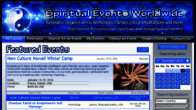 What Spiritualevents.com website looked like in 2015 (8 years ago)