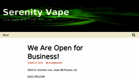 What Serenityvape.com website looked like in 2015 (8 years ago)