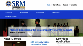 What Srmus.ac.in website looked like in 2015 (8 years ago)