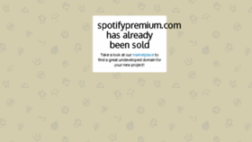 What Spotifypremium.com website looked like in 2015 (8 years ago)
