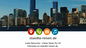 What Staedte-reisen.de website looked like in 2015 (8 years ago)