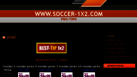 What Soccer-1x2.com website looked like in 2015 (8 years ago)