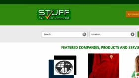 What Stuffwerecommend.com website looked like in 2015 (8 years ago)