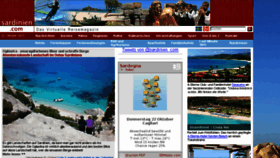 What Sardinien.com website looked like in 2015 (8 years ago)