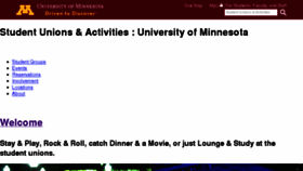 What Sua.umn.edu website looked like in 2015 (8 years ago)