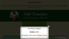 What Sddfanatico.net website looked like in 2015 (8 years ago)
