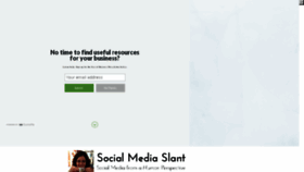 What Socialmediaslant.com website looked like in 2015 (8 years ago)