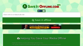 What Saveitoffline.com website looked like in 2015 (8 years ago)