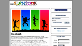 What Slambook.org website looked like in 2015 (8 years ago)