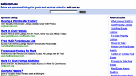 What Sold.com.au website looked like in 2015 (8 years ago)