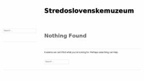 What Stredoslovenskemuzeum.sk website looked like in 2015 (8 years ago)