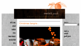 What Sweetpeachblog.com website looked like in 2015 (8 years ago)