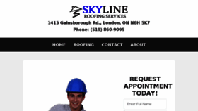 What Skyline-roofingservices.com website looked like in 2015 (8 years ago)