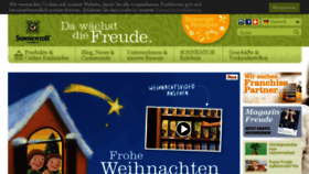 What Sonnentor.de website looked like in 2016 (8 years ago)