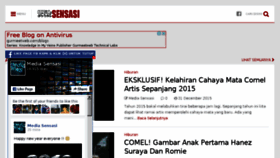 What Sensasi.org website looked like in 2016 (8 years ago)