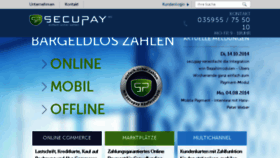 What Secupay.ag website looked like in 2016 (8 years ago)