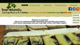 What Soapnaturally.org website looked like in 2016 (8 years ago)