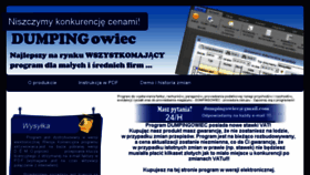 What Sklep.dumpingowiec.pl website looked like in 2016 (8 years ago)
